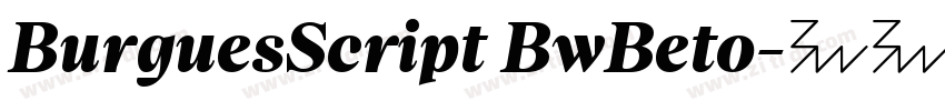 BurguesScript BwBeto字体转换